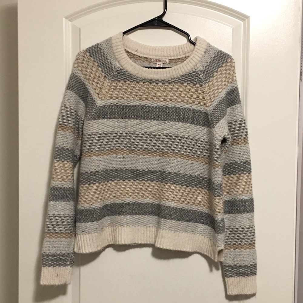 COPY - Merona Cropped Striped Sweater